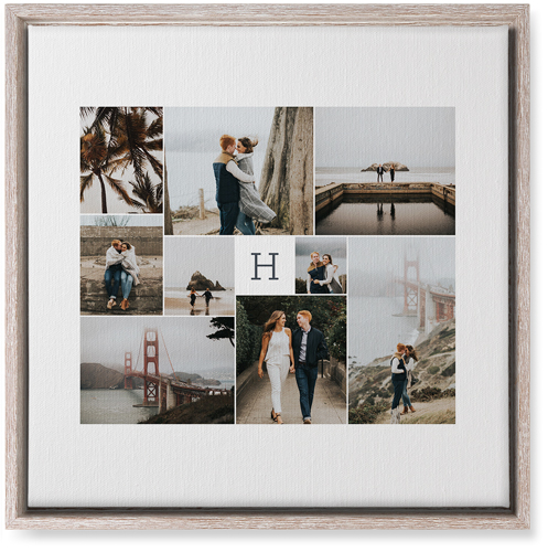 Nine Lives Wall Art, Rustic, Single piece, Canvas, 16x16, Multicolor, multi