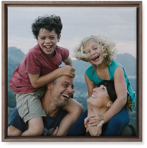 Photo Gallery Wall Art, Walnut, Single piece, Canvas, 16x16, Multicolor, multi