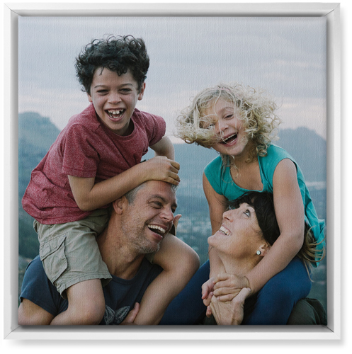 Photo Gallery Wall Art, White, Single piece, Canvas, 16x16, Multicolor