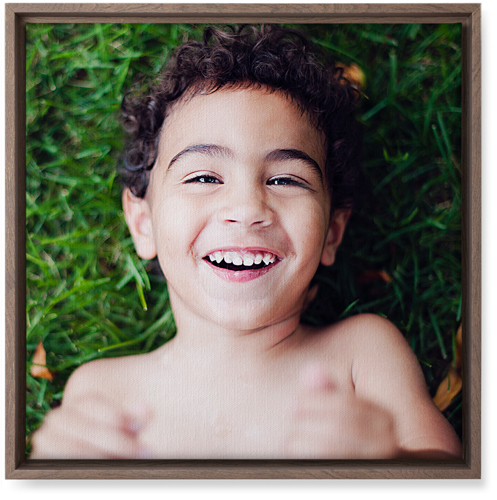 Photo Gallery Portrait Wall Art, Walnut, Single piece, Canvas, 16x16, Multicolor, multi