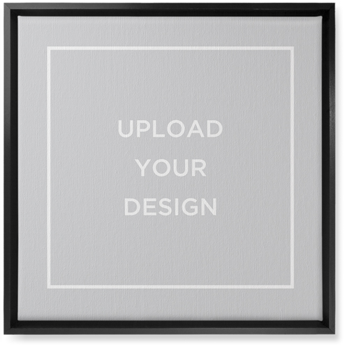 Upload Your Own Design Wall Art, Black, Single piece, Canvas, 16x16, Multicolor, multi