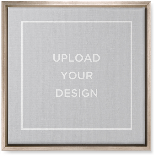 Upload Your Own Design Wall Art, Metallic, Single piece, Canvas, 16x16, Multicolor