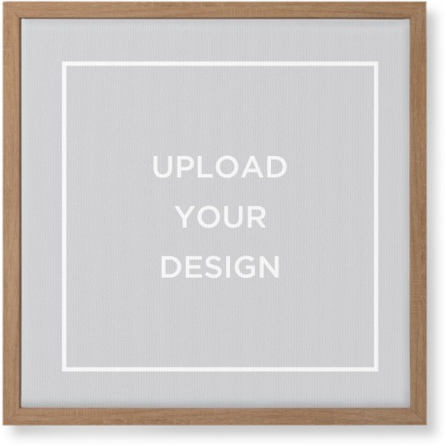 Upload Your Own Design Wall Art, Natural, Single piece, Canvas, 16x16, Multicolor, multi
