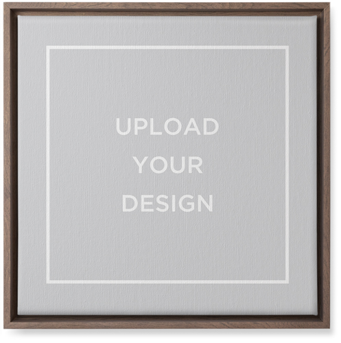 Upload Your Own Design Wall Art, Walnut, Single piece, Canvas, 16x16, Multicolor