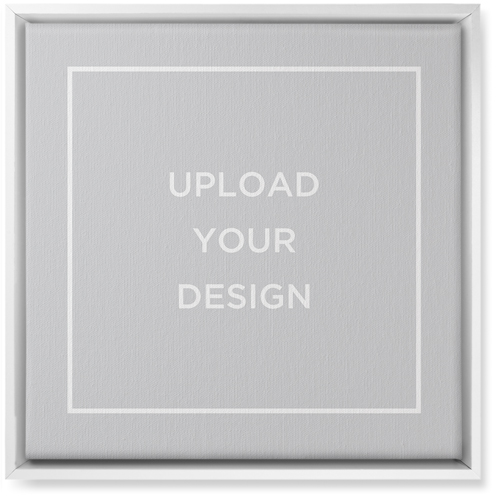 Upload Your Own Design Wall Art, White, Single piece, Canvas, 16x16, Multicolor