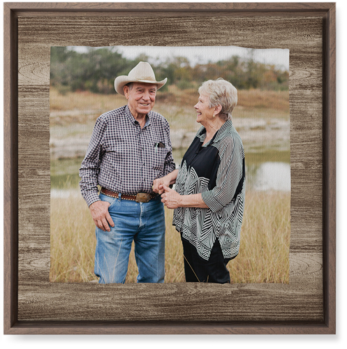 Countryside Portrait Wall Art, Walnut, Single piece, Canvas, 16x16, Brown