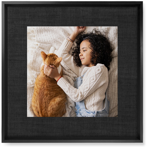 Full Frame One Wall Art, Black, Single piece, Canvas, 16x16, Black