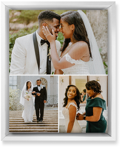 Gallery of Three Portrait Wall Art, White, Single piece, Canvas, 8x10, Multicolor