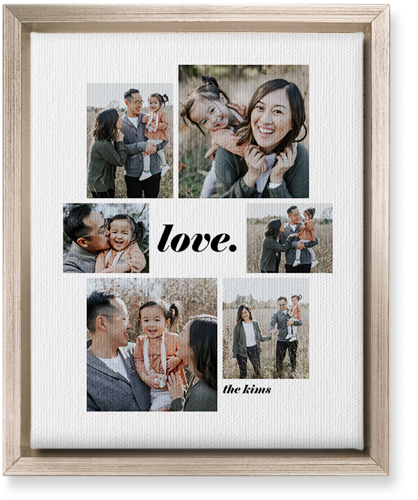 Gallery Around Text Portrait Wall Art, Metallic, Single piece, Canvas, 8x10, Multicolor