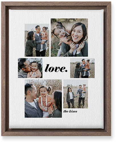 Gallery Around Text Portrait Wall Art, Walnut, Single piece, Canvas, 8x10, Multicolor, multi