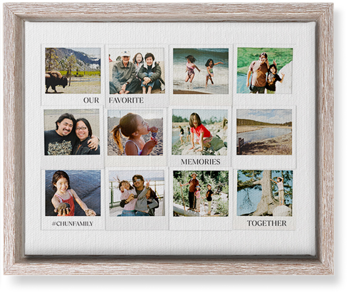 Photo Memories Wall Art, Rustic, Single piece, Canvas, 8x10, White