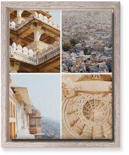 Four Top Wall Art, Rustic, Single piece, Canvas, 8x10, Multicolor