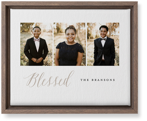 Rules of Three Wall Art, Walnut, Single piece, Canvas, 8x10, Multicolor, multi