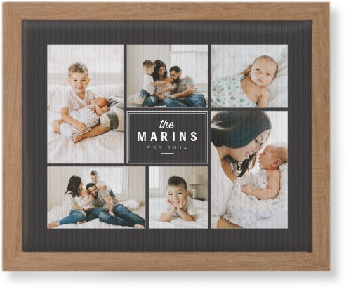 Round We Go Wall Art, Natural, Single piece, Canvas, 8x10, Gray, charcoal