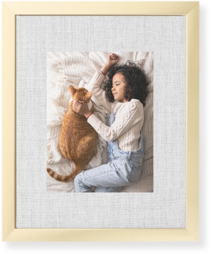 Full Frame One Wall Art, Gold, Single piece, Canvas, 8x10, White