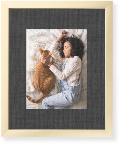 Full Frame One Wall Art, Gold, Single piece, Canvas, 8x10, Black, black