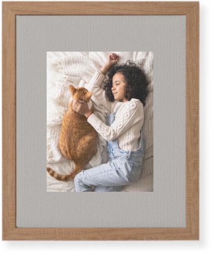 Full Frame One Wall Art, Natural, Single piece, Canvas, 8x10, Gray