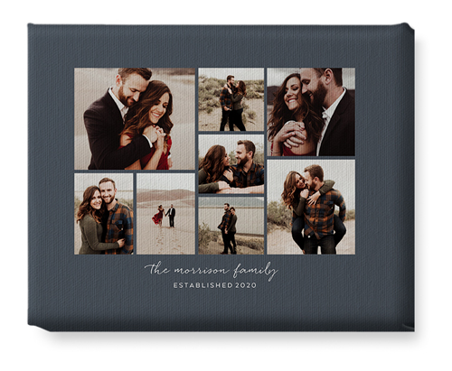 Pieces of Eight Wall Art, No Frame, Single piece, Canvas, 8x10, Gray, gray