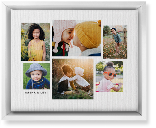 Six Times Wall Art, White, Single piece, Canvas, 8x10, White, white