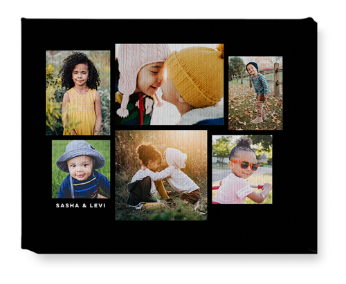 Six Times Wall Art, No Frame, Single piece, Canvas, 8x10, Black, black