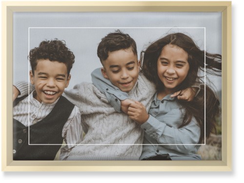 Floating Frame Wall Art, Gold, Single piece, Canvas, 10x14, White, white