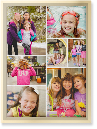 Gallery of Seven Wall Art, Gold, Single piece, Canvas, 10x14, Multicolor, multi