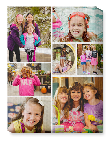 Gallery of Seven Wall Art, No Frame, Single piece, Canvas, 10x14, Multicolor, multi