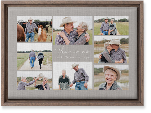 Gallery Around Text Wall Art, Walnut, Single piece, Canvas, 10x14, Multicolor, multi