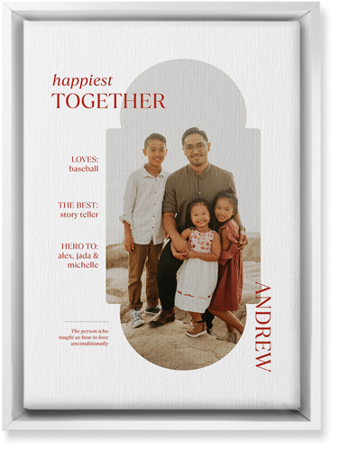 Family Infographic Wall Art, White, Single piece, Canvas, 10x14, White, white