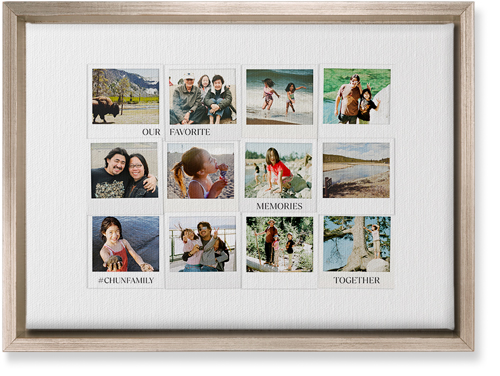 Photo Memories Wall Art, Metallic, Single piece, Canvas, 10x14, White, white