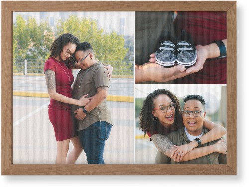 Three Piece Wall Art, Natural, Single piece, Canvas, 10x14, Multicolor
