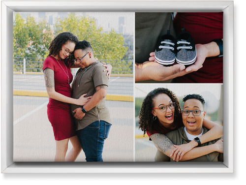 Three Piece Wall Art, White, Single piece, Canvas, 10x14, Multicolor, multi