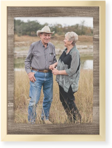 Countryside Portrait Wall Art, Gold, Single piece, Canvas, 10x14, Brown, wood