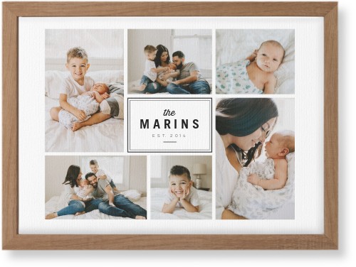 Round We Go Wall Art, Natural, Single piece, Canvas, 10x14, White, white