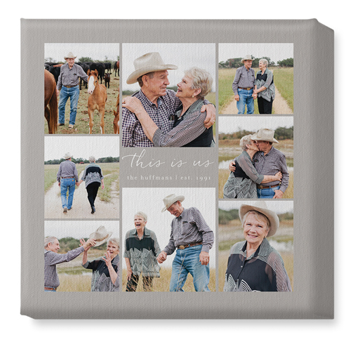 Gallery Around Text Wall Art, No Frame, Single piece, Canvas, 12x12, Multicolor