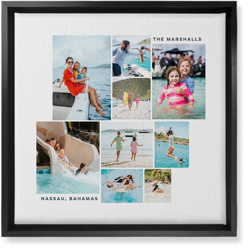 Gallery of Nine Wall Art, Black, Single piece, Canvas, 12x12, Multicolor, multi