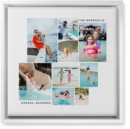 Gallery of Nine Wall Art, White, Single piece, Canvas, 12x12, Multicolor, multi