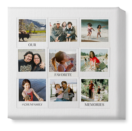 Photo Memories Wall Art, No Frame, Single piece, Canvas, 12x12, White