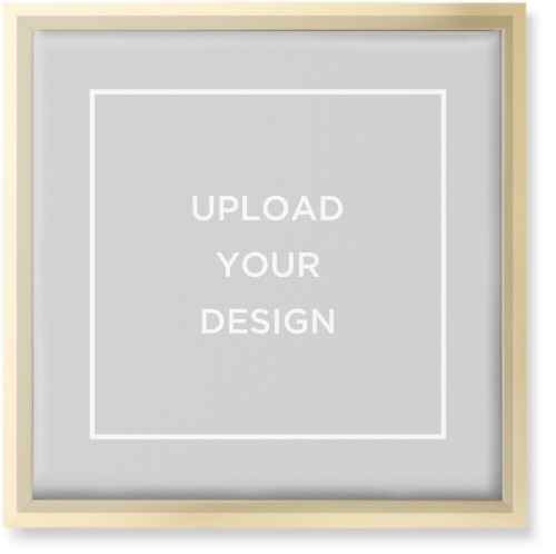 Upload Your Own Design Landscape Wall Art, Gold, Single piece, Canvas, 12x12, Multicolor, multi