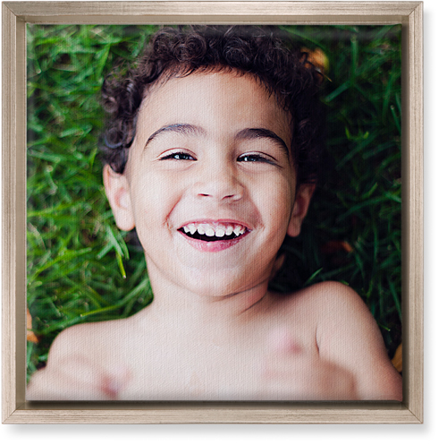 Photo Gallery Portrait Wall Art, Metallic, Single piece, Canvas, 12x12, Multicolor