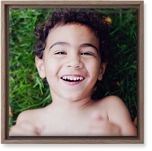 Photo Gallery Portrait Wall Art, Walnut, Single piece, Canvas, 12x12, Multicolor