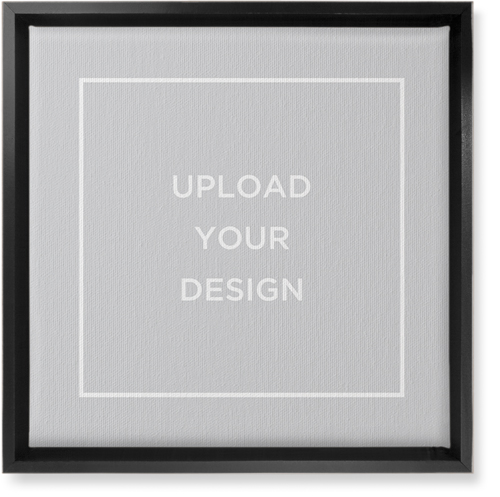 Upload Your Own Design Wall Art, Black, Single piece, Canvas, 12x12, Multicolor