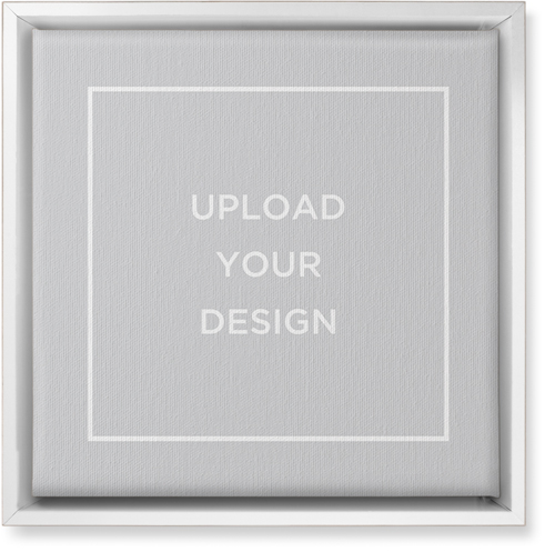 Upload Your Own Design Wall Art, White, Single piece, Canvas, 12x12, Multicolor