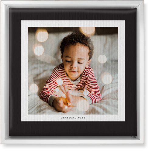 Frame Up Wall Art, White, Single piece, Canvas, 12x12, Gray, charcoal