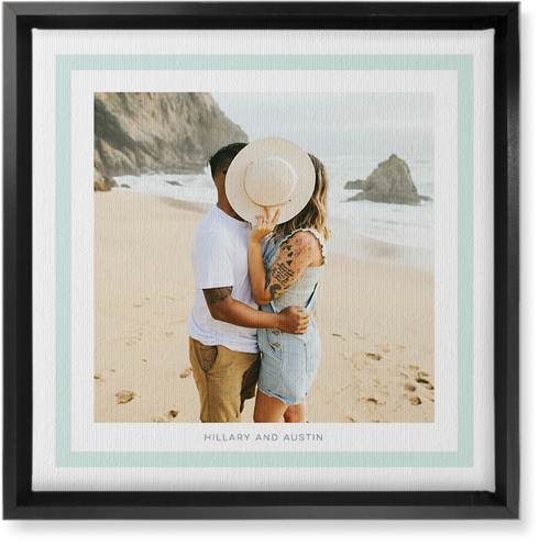 Freeze Frame Wall Art, Black, Single piece, Canvas, 12x12, Green, mint