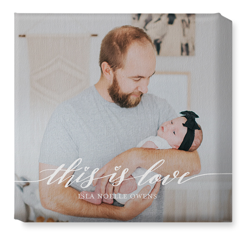 Love Is Wall Art, No Frame, Single piece, Canvas, 12x12, White, white