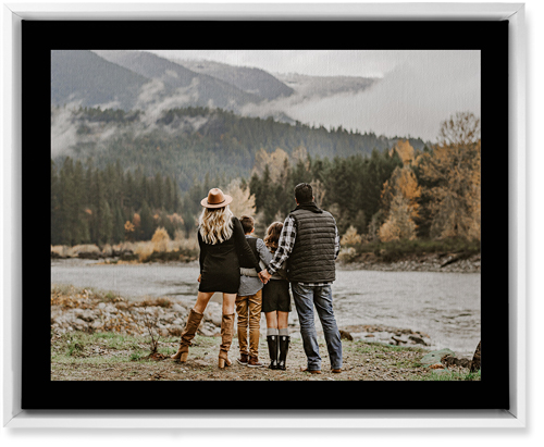 Simple Gallery of One Border Wall Art, White, Single piece, Canvas, 16x20, Multicolor, multi