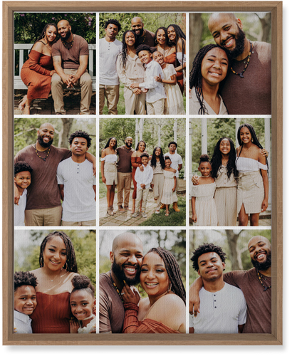 Gallery Grid of Nine Wall Art, Natural, Single piece, Canvas, 16x20, Multicolor, multi