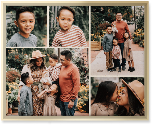 Gallery of Five Wall Art, Gold, Single piece, Canvas, 16x20, Multicolor, multi