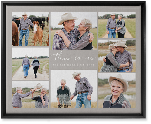 Gallery Around Text Wall Art, Black, Single piece, Canvas, 16x20, Multicolor, multi